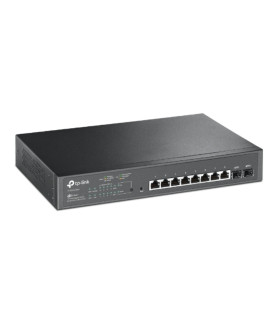 TPLINK | SG2210MP | Switch administrable con 8 puertos Gigabit RJ45 PoE y 2 ranuras SFP, todos los puertos RJ45 admiten el 2