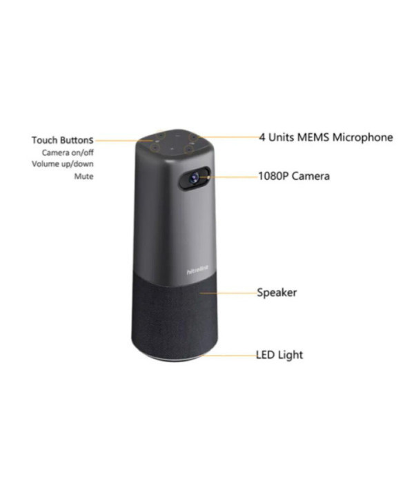 DAHUA | DH-VCS-C4B0 | Cámara Dahua USB todo en uno 1080P,2MP / FHD a 30fps, gran angular de 100° reducción de ruido digital