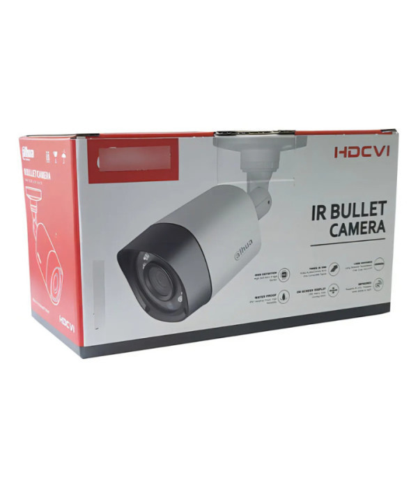 DAHUA | DH-HAC-HFW1800RN-2.8MM | CAMARA TIPO BALA  4 EN 1 1/2,7 CMOS 8MP  LENTE  FIJO 2,8 MM FOV 104° DWDR IR 20M