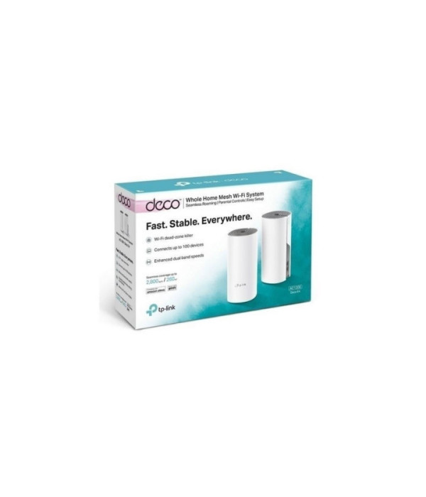 TPLINK | Deco E4(2-pack) | Router TPLINK WIFI de malla AC1200 2