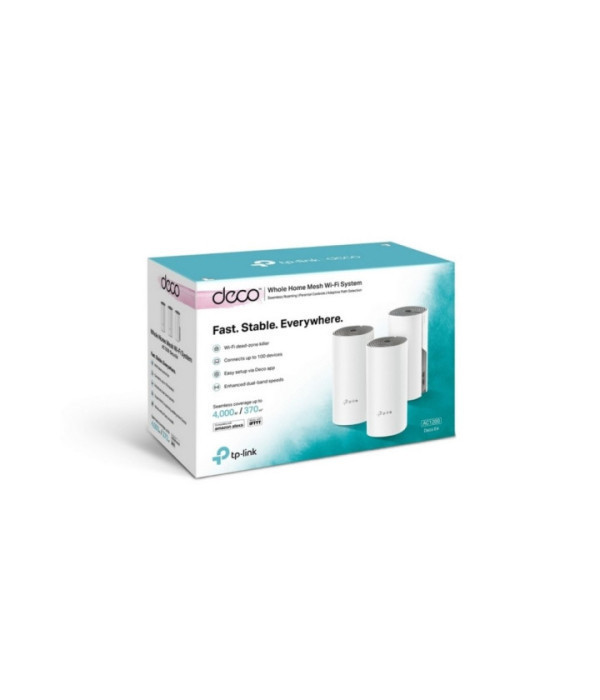 TPLINK | Deco E4(3-pack) | Router TPLINK WIFI de malla AC1200 3
