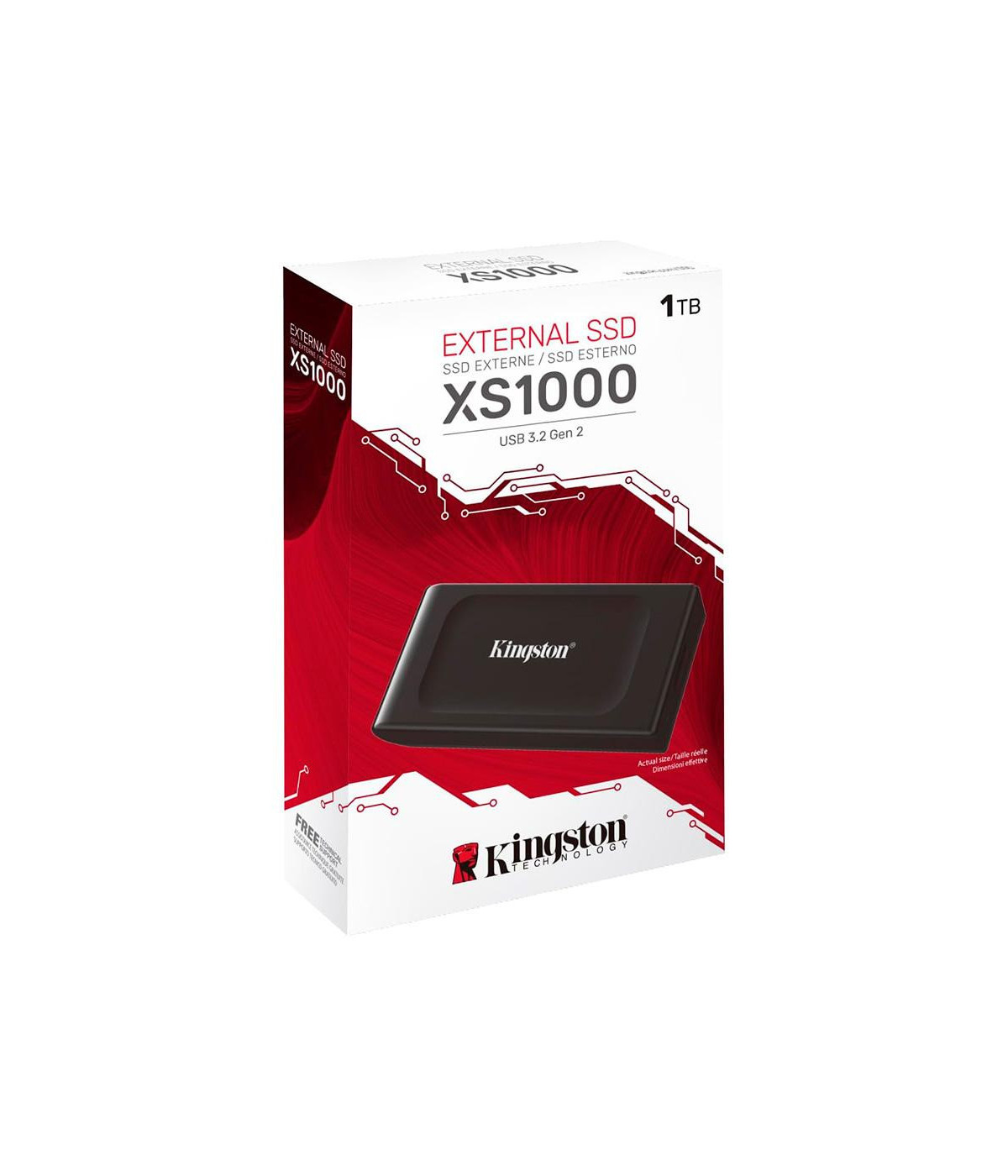 KINGSTON | SXS1000/1000G | Unidad de estado solido externo 1TB USB 3.2 Gen 2