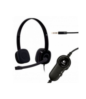 LOGITECH | 981-000587 | DIADEMA H151 Logitech Plug 3.5MM Compatible PC-Cell-Tablet Estéreo Micrófono Giratorio Cable 1.8Metros 2