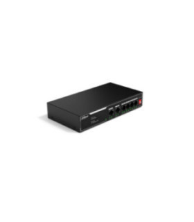 DAHUA | DH-SF1006LP | Switch Dahua PoE 6 puertos 10/100, NO ADMINISTRABLE / 4 puertos PoE, Admite los estándares 802.3af y