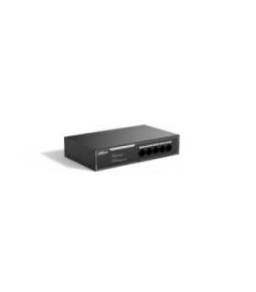 DAHUA | DH-SG1005LP | Switch Dahua PoE Gigabit 5 puertos, NO ADMINISTRABLE / 4 puertos PoE, Soporta los estándares IEEE802.3,