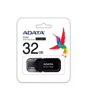 ADATA | AUV240-32G-RBK | Memoria USB ADATA UV240 - 32GB - USB 2.0 -