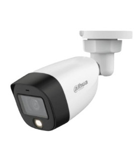 DAHUA | DH-HAC-HFW1209CN-LED-2.8MM | Camara Dahua Bullet, 2MP, Full Color, Lente Fijo 2,8mm, IR20M, 4en1 (CVI/TVI/AHD/CVBS), 2