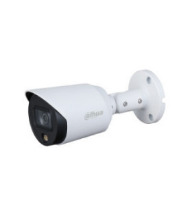 DAHUA | DH-HAC-HFW1239TN-A-LED-3.6MM | Camara Dahua Bullet, 2MP, Full Color, Lente Fijo 3,6mm, IR20M, Audio incorporado, 4en1