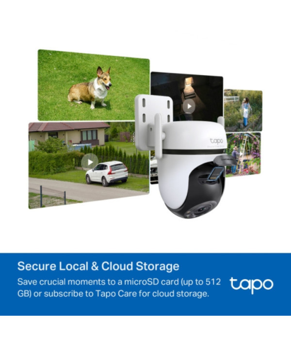 TPLINK | Tapo C520WS | Cámara TAPO TPLINK de Vigilancia Wi-Fi para Exteriores con Visión Nocturna a Color y Detección IA