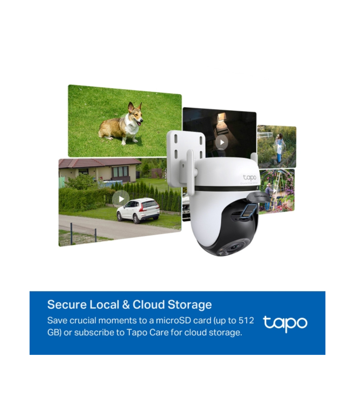 TPLINK | Tapo C520WS | Cámara TAPO TPLINK de Vigilancia Wi-Fi para Exteriores con Visión Nocturna a Color y Detección IA
