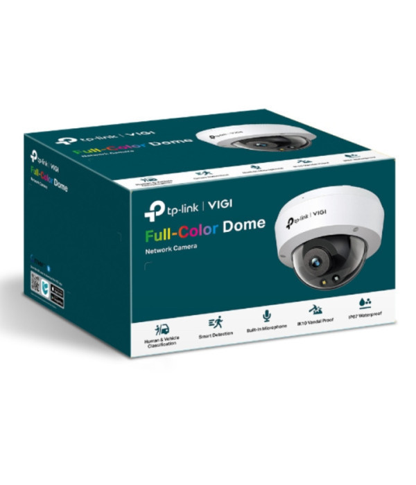 TPLINK | VIGI C250(2.8mm) | Cámara VIGI Domo IP de 5MP Full-Color, uso exterior o
