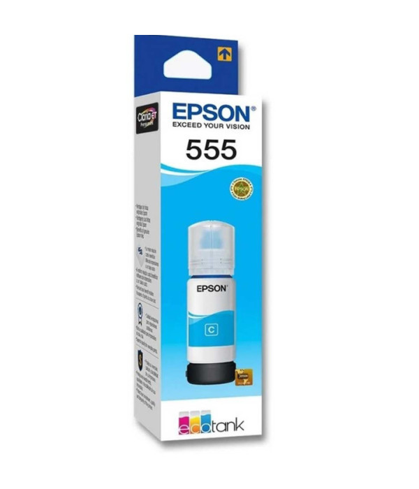 EPSON | C13T06Y22A | Botella Epson T555220-AL Cyan, 70 ml L8180 (6.200