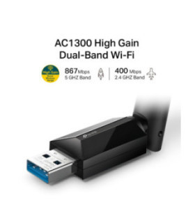 TPLINK | Archer T3U Plus | Adaptador TPLINK USB Wi-Fi de doble banda de alta ganancia 2