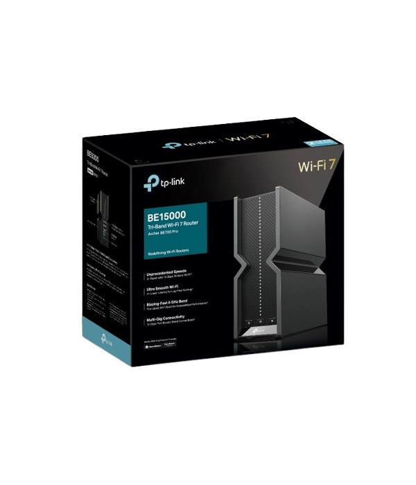 TPLINK | Archer BE700 | Router TPLINK Tribanda WIFI 7, ultrarrápido de 9,2 Gbps 6