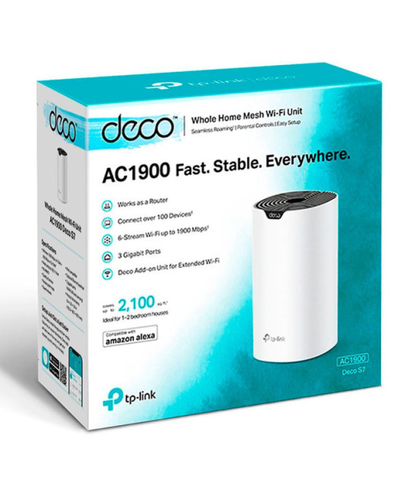 TPLINK | Deco S7(1-pack) | Router TPLINK AC1900 Whole Home Mesh Wi-Fi