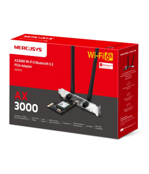 TPLINK | MA80XE | AX3000 Dual-Band Wi-Fi 6 Bluetooth PCI Express