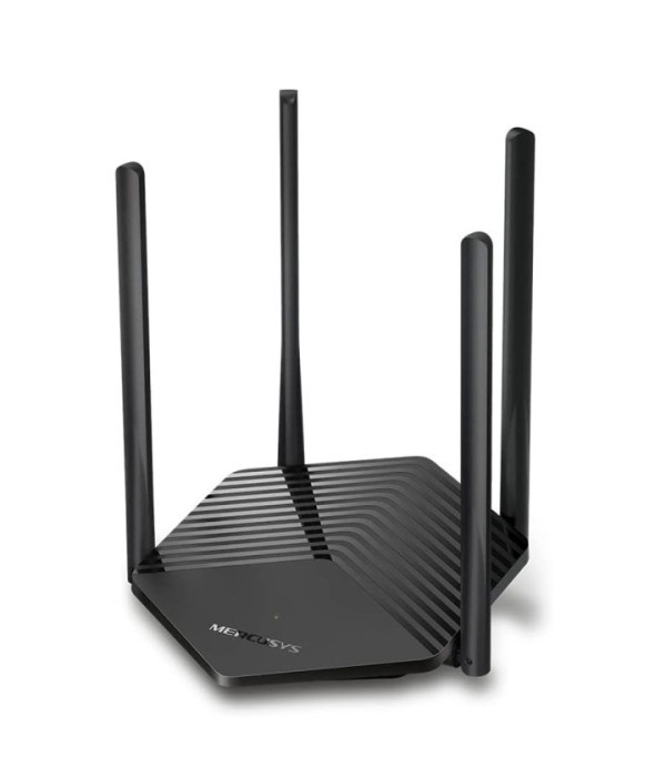 TPLINK | MR60X | Router MERCUSYS AX1500 Dual-Band Wi-Fi 6 Router SPEED: 300 Mbps at 2.4 GHz + 1201 Mbps at 5 GHz SPEC: 4× Fixed