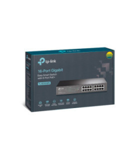 TPLINK | TL-SG1016PE | SwitchTPLINK Easy Smart de 16 Puertos Gigabit con 8 Puertos