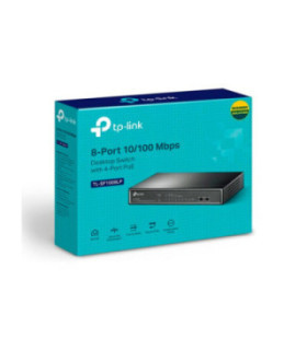 TPLINK | TL-SF1008LP | Switch TPLINK de escritorio de 8 puertos a 10 / 100Mbps con PoE en 4 puertos NO