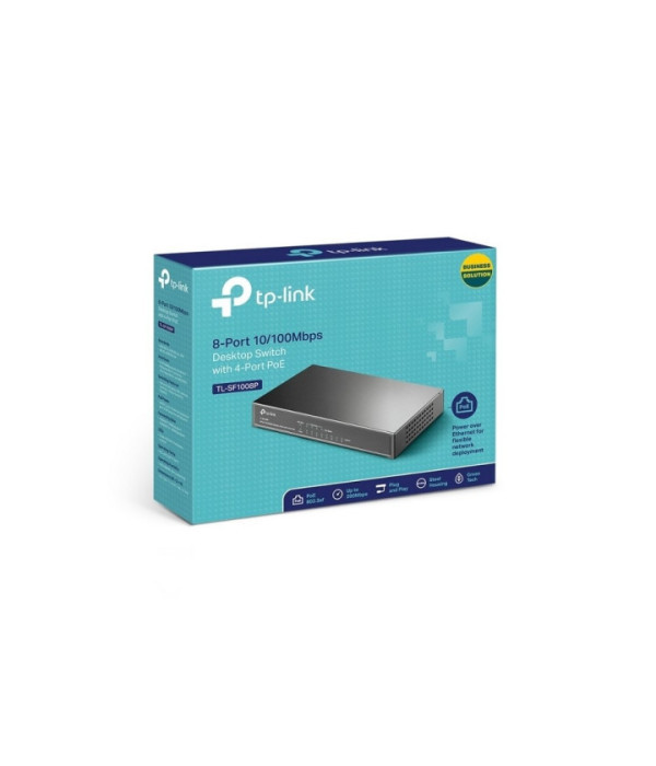 TPLINK | TL-SF1008P | Switch PoE de escritorio Gigabit de 8