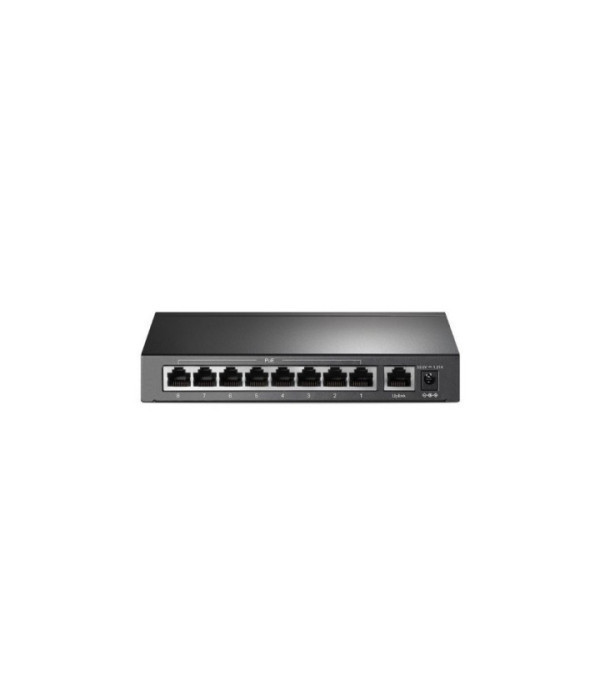 TPLINK | TL-SF1009P | Switch TPLINK PoE de escritorio de 9 puertos a 10/100 Mbps con PoE + de 8 puertos, 8 puertos PoE + de