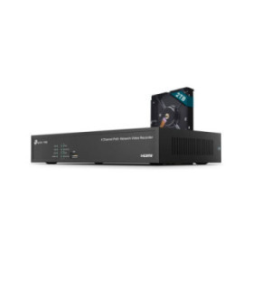 TPLINK | VIGI NVR1004H-4P | Grabador VIGI NVR PoE de 4 Canales.resolución hasta de 8MP, Capacidad de Decodificación/4-canales 2