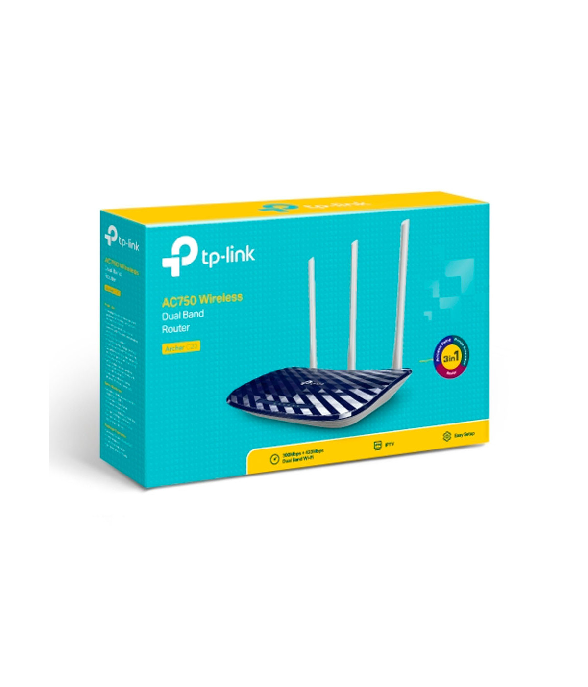 TPLINK | Archer C20W | Router Wifi De Banda Dual Ac750, Archer