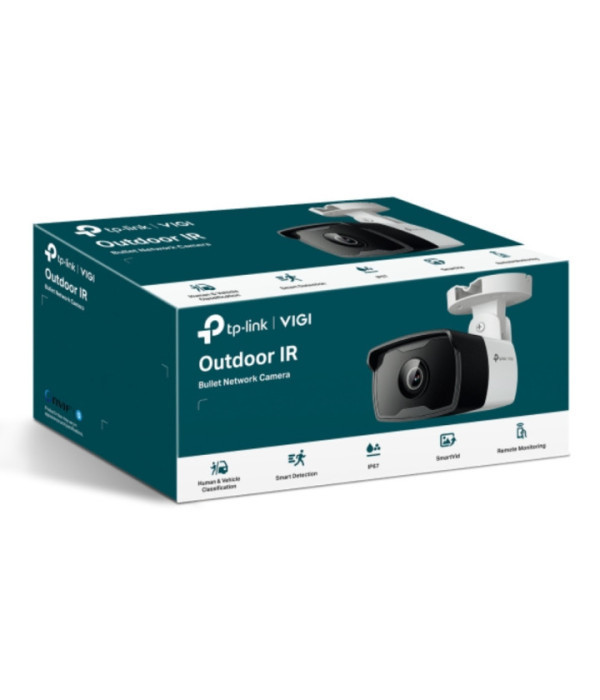 TPLINK | VIGI C340I(4mm) | Cámara IP VIGI tipo Bala 4MP. Lente Fijo 4 mm. INCLUYE Detección Inteligente (Clasifica Humanos y
