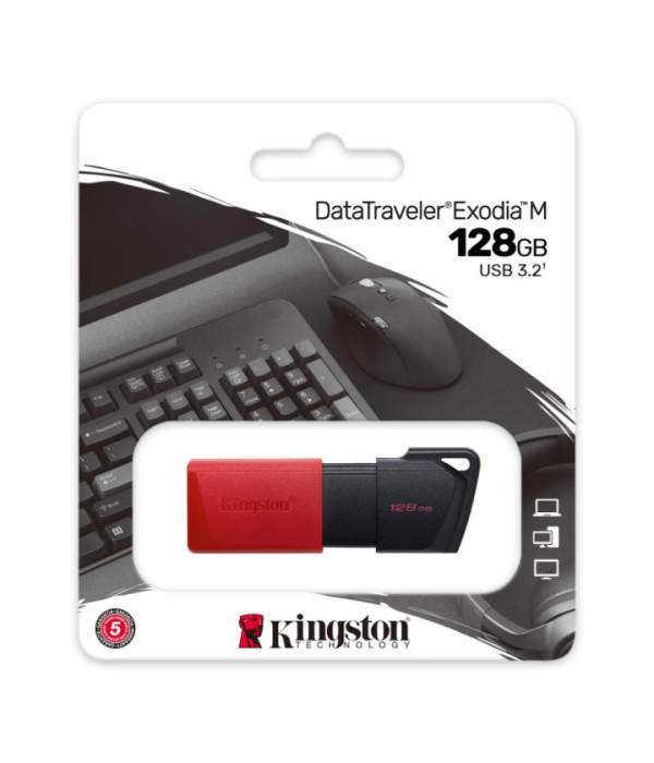 KINGSTON | DTXM/128GB | Usb Kingston 128GB 3.2 Gen1 DataTraveler Exodia M (Black +
