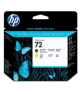 CABEZAL DE IMPRESIO HP DESIGNJET  72 NEGRO MATE Y AMARILLO C9384A