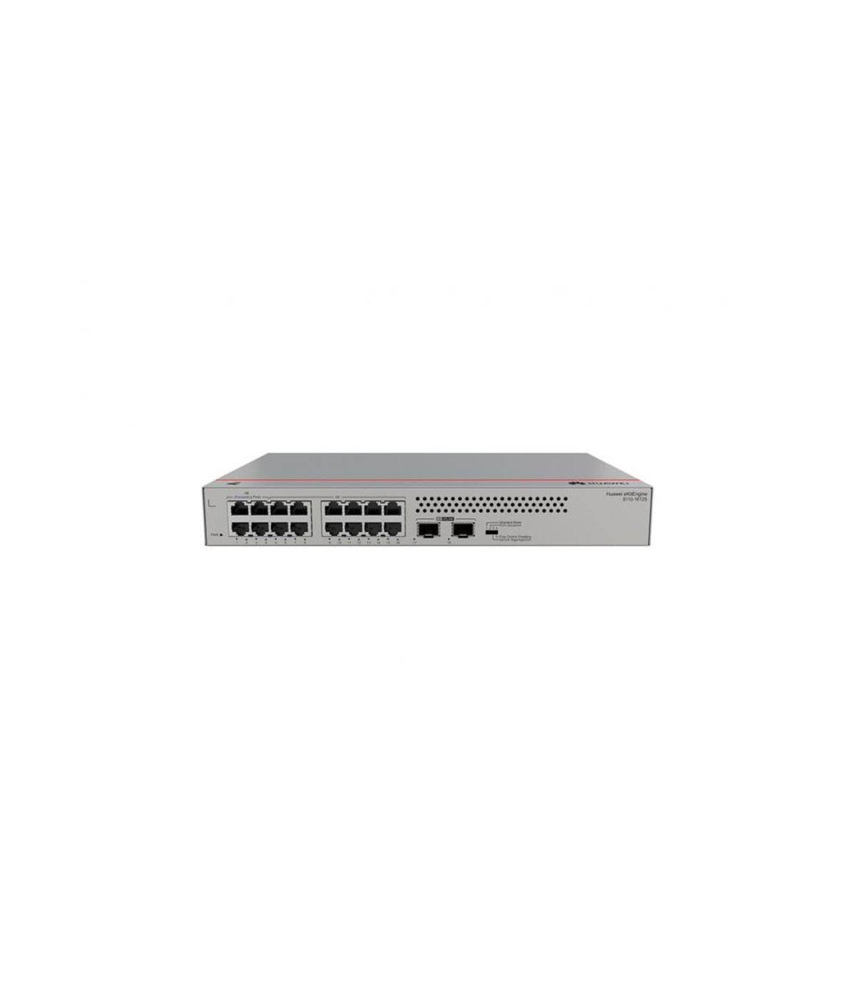 MPS | 98012200 | Swicth HUAWEI No administable 16 puertos NO PoE S110-16T2S (16*10/100/1000BASE-T ports, 2*GE SFP ports,
