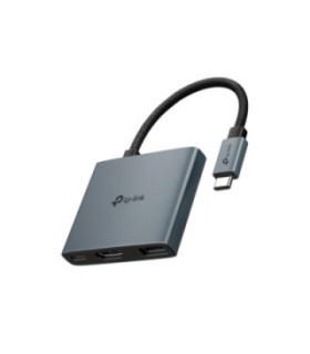 TPLINK | UH3020C | USB Type-C 3-Port Hub SPEC: 1 × USB-C Connector,1 × HDMI 4K 60Hz Port,1 × USB-C PD 100W Port,1 × USB-A 3.0