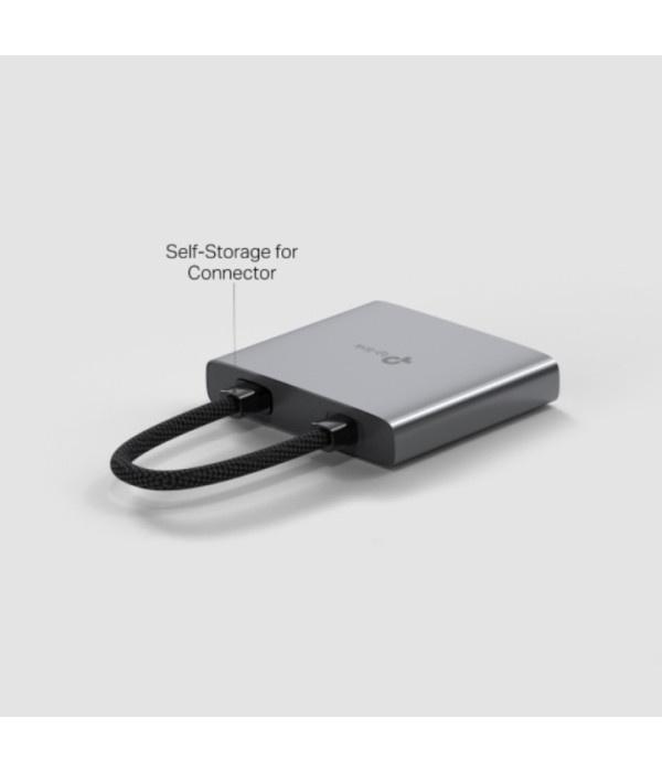 TPLINK | UH3020C | USB Type-C 3-Port Hub SPEC: 1 × USB-C Connector,1 × HDMI 4K 60Hz Port,1 × USB-C PD 100W Port,1 × USB-A 3.0