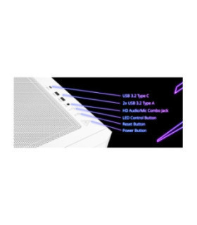 ADATA | STARKERAIRBTFMTA-WHCWW | XPG STARKER AIR BTF, Blanco, soporta placas base con diseño de conector inverso, Torre Media 2