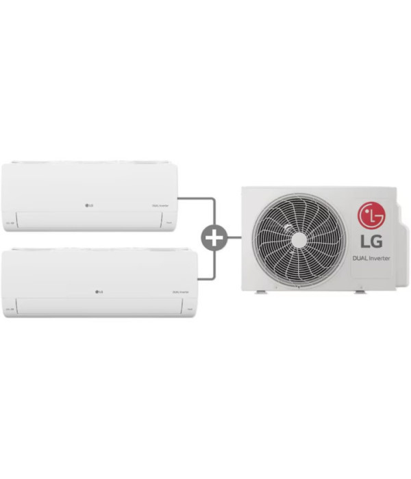 LG | 2IN1S21C3 | AIRE ACONDICIONADO LG TWINCOOL 2 EN 1 9.000 BTU + 12.000 BTU- COMPRESOR DUAL INVERTER - REFRIGERANTE R32 /