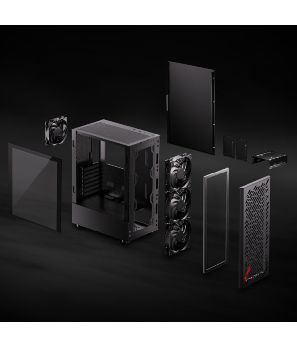 ADATA | VALORAIRPLUSMTA-WHCWW | XPG VALOR AIR PLUS, Blanco, ATX Torre Media, 3.5incx2, I/O: USBx2, HD Audiox1, Resetx1,