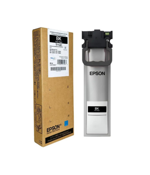 EPSON | C13T11A12A | Bolsa de Tinta Epson Black XL T11A120-AL para WorkForce WF C5390/WF C5890 (Alta Capacidad) (5.000