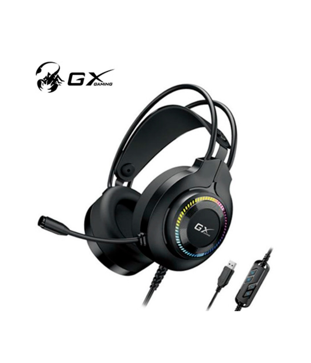 GENIUS | 31710028400 | Diadema Gaming Genius rgb usb