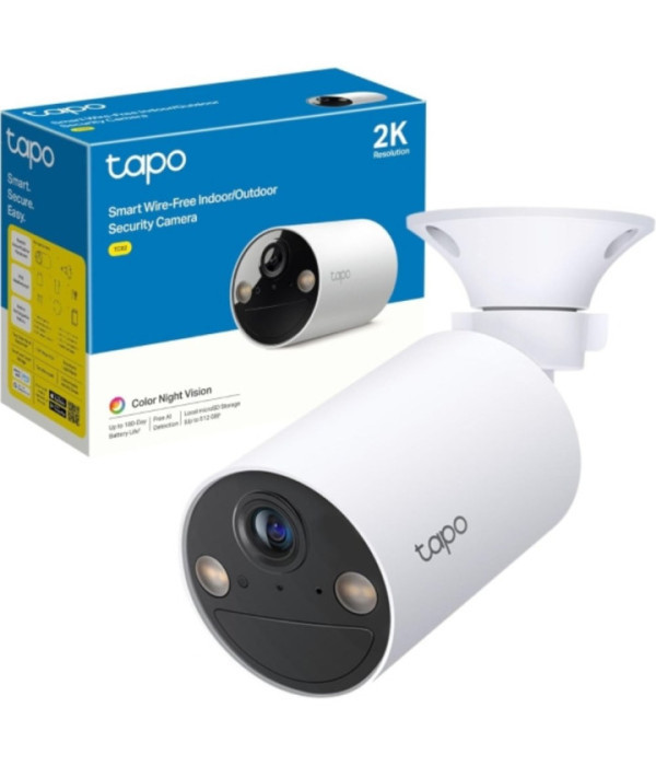 TPLINK | TC82 | Cámara TPLINK de Vigilancia Wi-Fi Solar con Batería Recargable y Detección