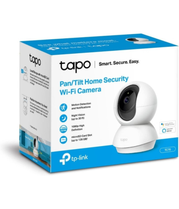 TPLINK | TC70 | Cámara TPLINK de Vigilancia Wi-Fi HD de 360 Grados con Detección por