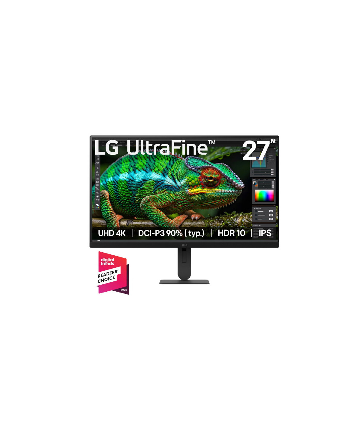 LG | 27U710B-B | Monitor LG 27U710B-B UHD (4K) 27US500-W 3840 X 2160 MARCO COLOR NEGRO, Tipo de panel IPS- Formato 16:9 BASE
