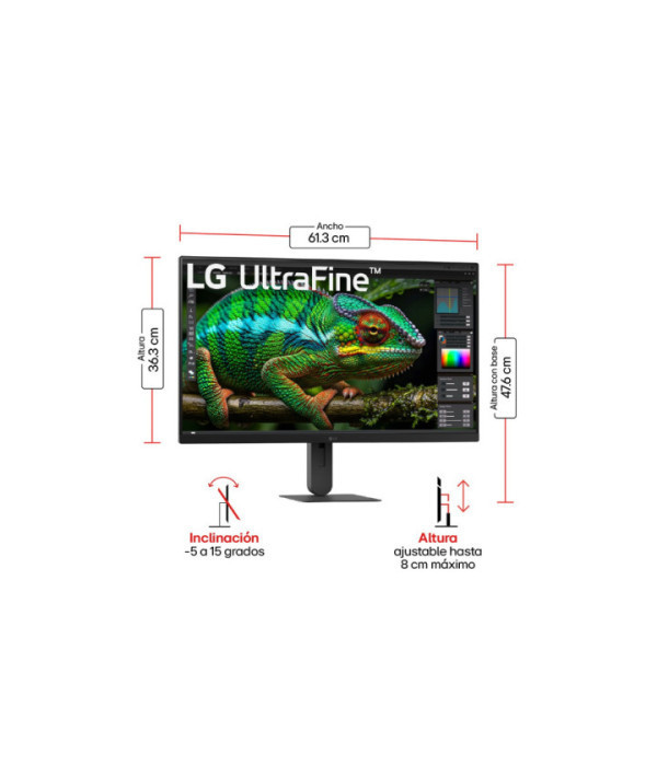 LG | 27U710B-B | Monitor LG 27U710B-B UHD (4K) 27US500-W 3840 X 2160 MARCO COLOR NEGRO, Tipo de panel IPS- Formato 16:9 BASE