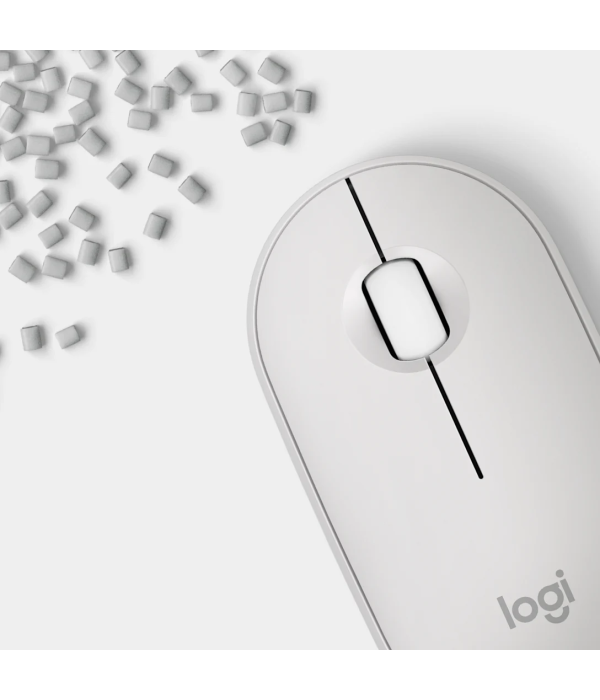 Mouse Inalámbrico Logitech Pebble 2 M350s Bluetooth 4000 DPI Blanco
