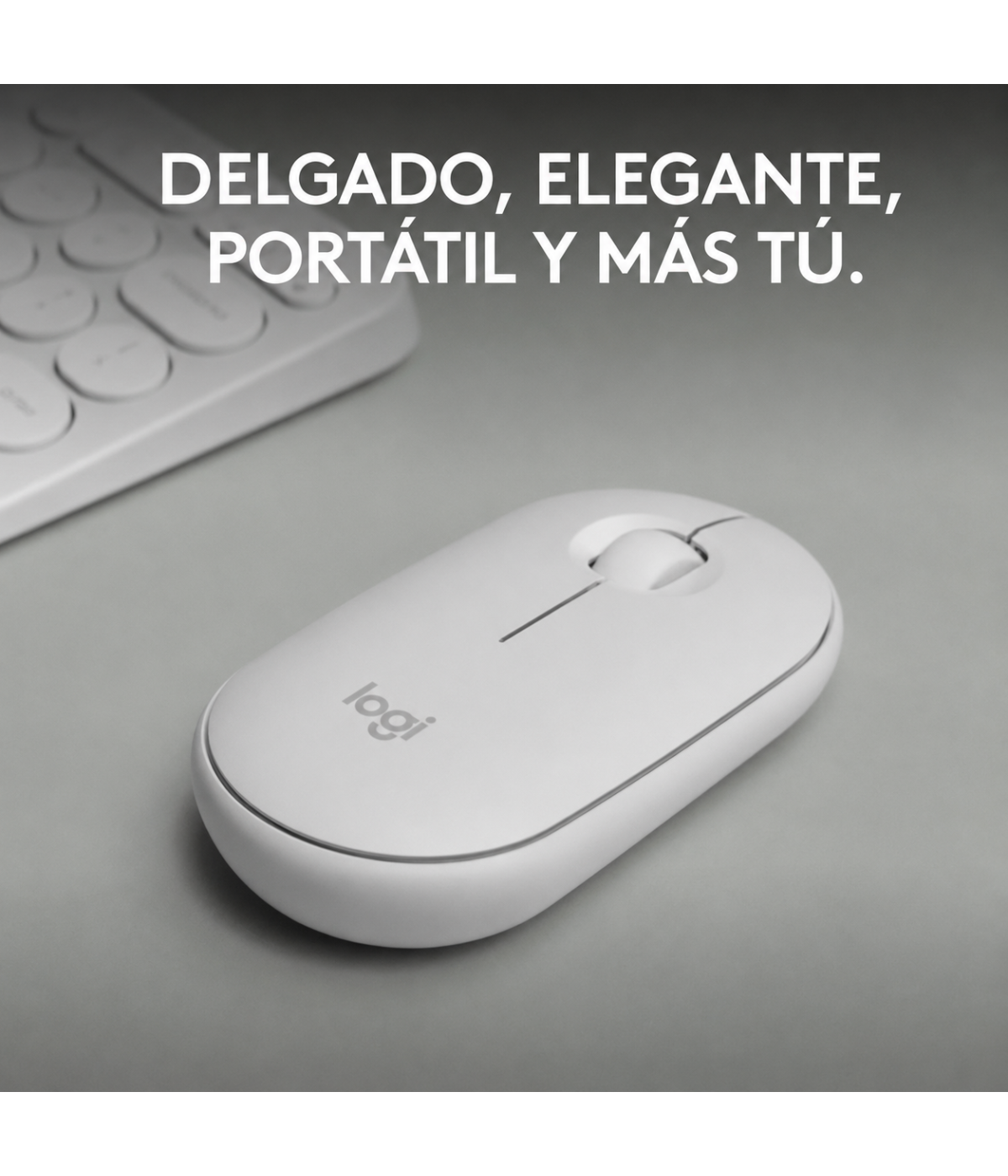 Mouse Inalámbrico Logitech Pebble 2 M350s Bluetooth 4000 DPI Blanco