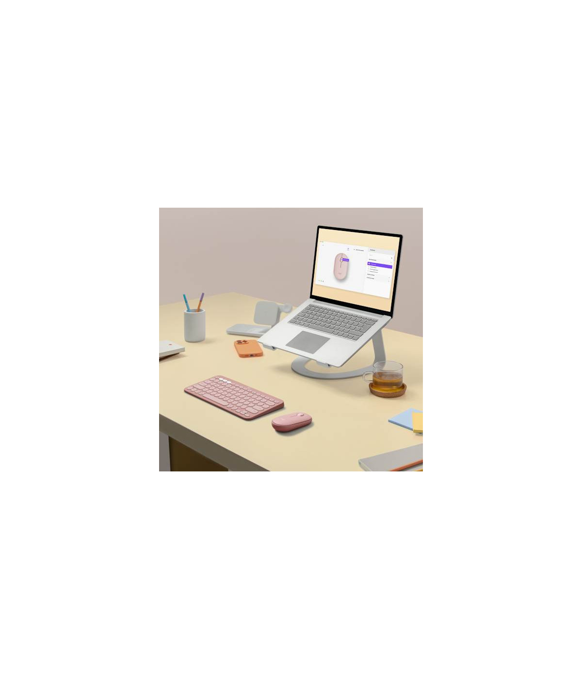 Mouse Inalámbrico Logitech Pebble 2 M350s 910-007048 Bluetooth 4000 DPI Rosa