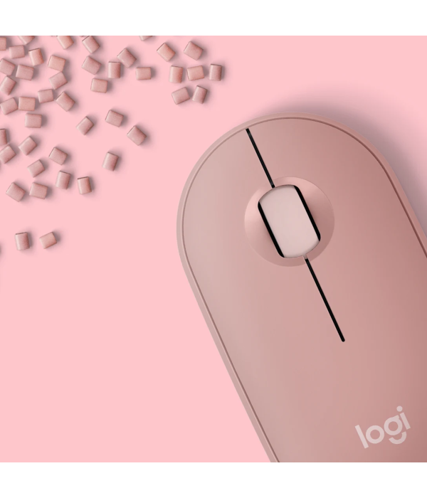 Mouse Inalámbrico Logitech Pebble 2 M350s 910-007048 Bluetooth 4000 DPI Rosa