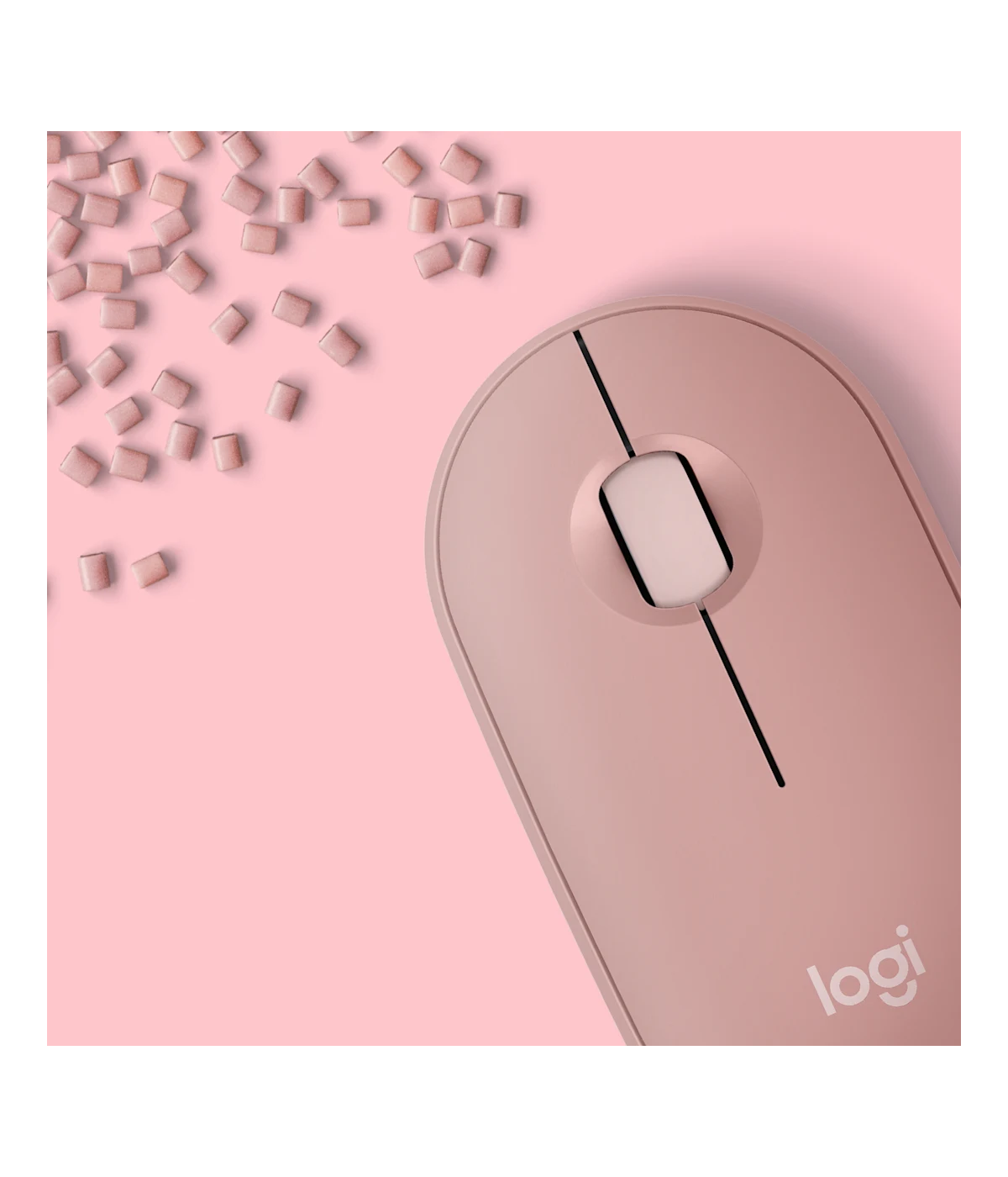 Mouse Inalámbrico Logitech Pebble 2 M350s 910-007048 Bluetooth 4000 DPI Rosa