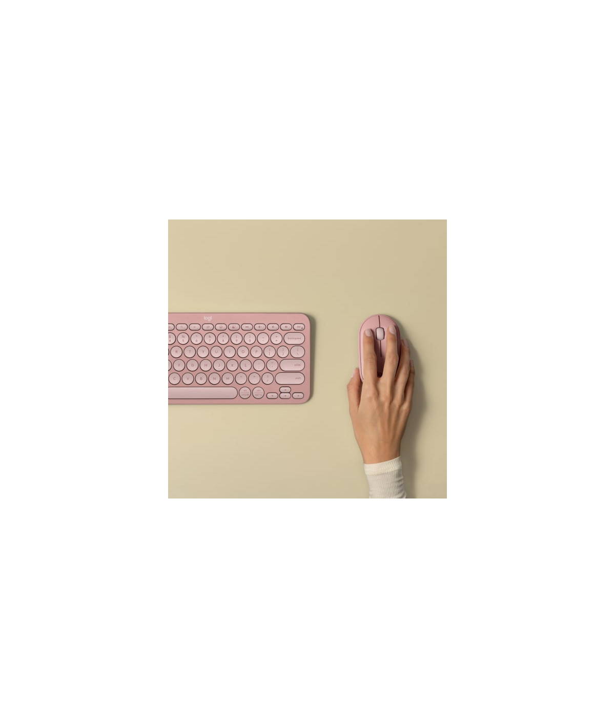 Mouse Inalámbrico Logitech Pebble 2 M350s 910-007048 Bluetooth 4000 DPI Rosa