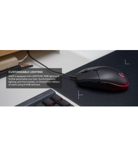 Mouse Gamer Logitech G203 LIGHTSYNC Negro 2