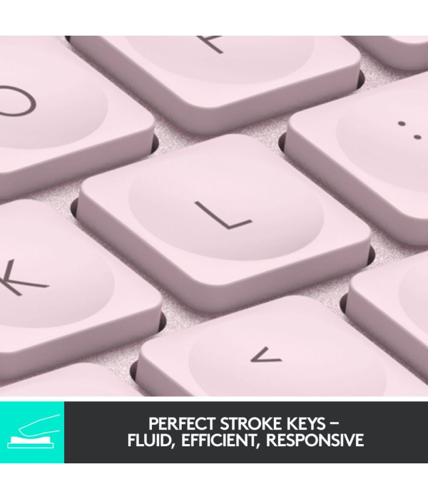 Teclado Logitech MX Keys Mini Rosa